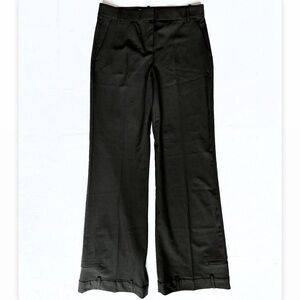 Zara Black Dress Pants Trousers with Unique Cuff Detailing